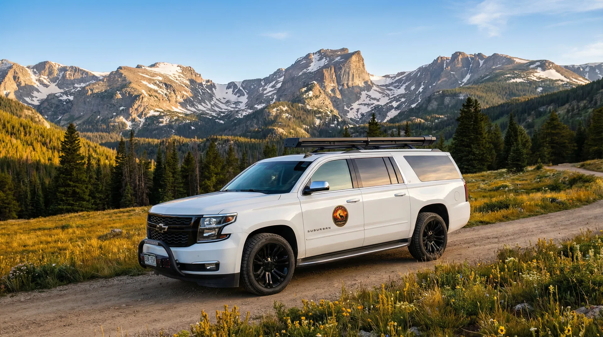 Private luxury Suburban for Rocky Mountain National Park tours