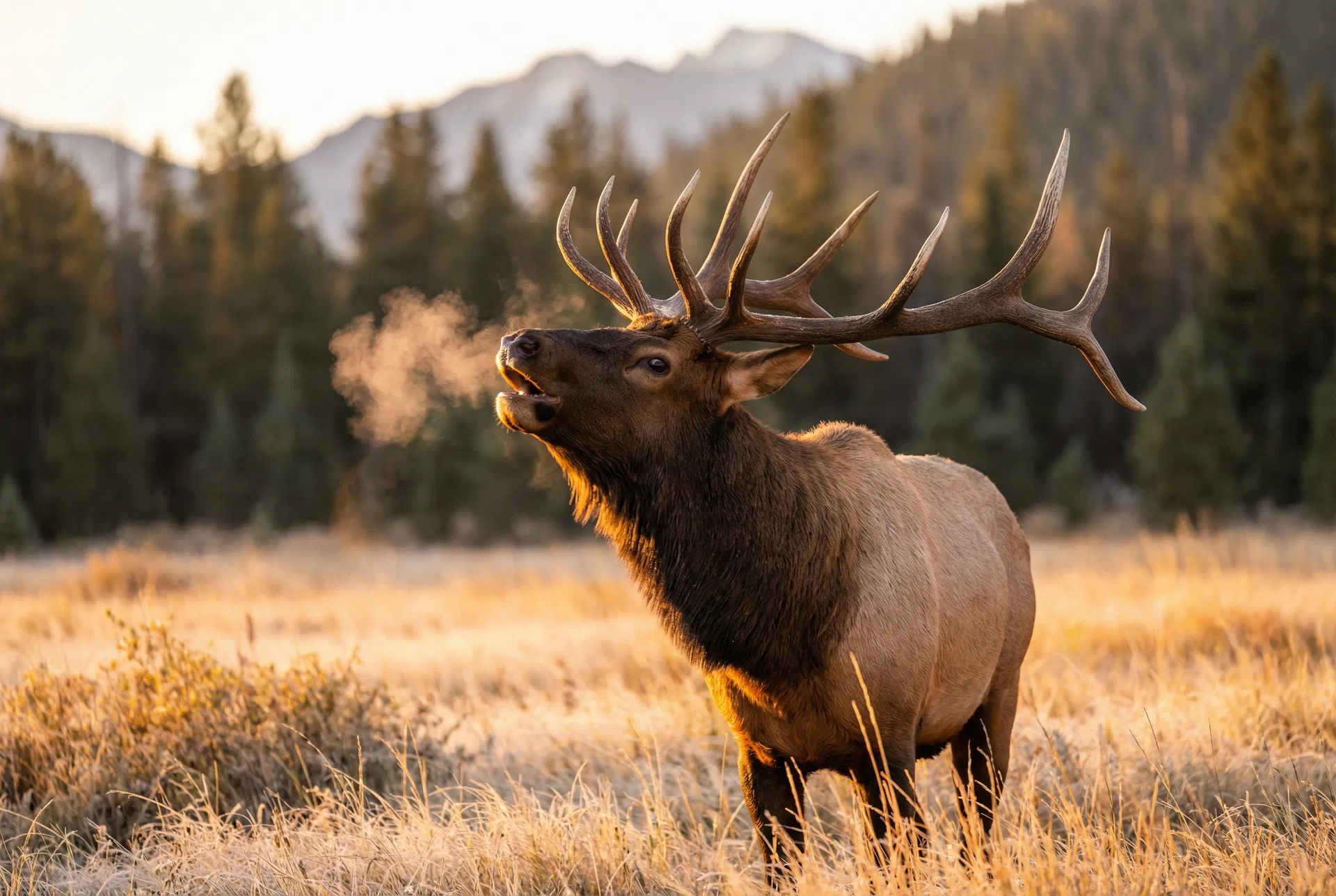 Bull elk in Rocky Mountain National Park